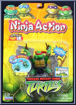 Raphael from Teenage Mutant Ninja Turtles - Animated - Ninja Action: Series 1 manufactured by Playmates [Front]