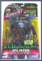 Splinter (Bonus DVD) from Teenage Mutant Ninja Turtles - Animated - Bonus DVD Figures - 2005 manufactured by Playmates [Front]