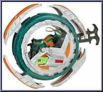 Steel Wheel Mike from Teenage Mutant Ninja Turtles - Animated - Fast Forward: Vehicle manufactured by Playmates [Loose]
