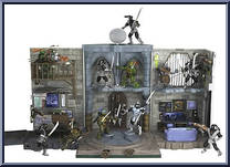 Turtle Lair Playset from Teenage Mutant Ninja Turtles - Animated - Playset manufactured by Playmates [Loose]