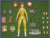 April O 'Neil (Mutant Interest Storm) from Teenage Mutant Ninja Turtles - Classic Cartoon - Basic Series manufactured by Neca [Loose]