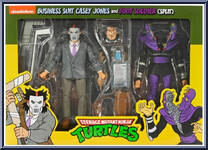 Casey Jones (Business Suit) & Foot Soldier (Split) from Teenage Mutant Ninja Turtles - Classic Cartoon - Multi-Packs manufactured by Neca [Front]