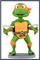 Michelangelo from Teenage Mutant Ninja Turtles - Classic Cartoon - Head Knockers manufactured by Neca [Loose]