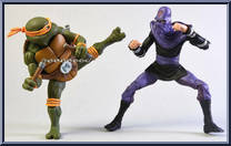 Michelangelo vs Foot Soldier from Teenage Mutant Ninja Turtles - Classic Cartoon - Multi-Packs manufactured by Neca [Loose]