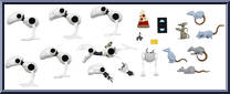 Mousers (6-Pack) from Teenage Mutant Ninja Turtles - Classic Cartoon - Multi-Packs manufactured by Neca [Loose]