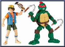 Michelangelo / Dustin from Teenage Mutant Ninja Turtles - Classic Collection - Stranger Things manufactured by Playmates [Loose]