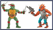 Raphael vs. Triceraton from Teenage Mutant Ninja Turtles - Classic Collection - 6" Scale - Multi-Packs manufactured by Playmates [Loose]