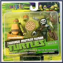 Sewer Gear Michelangelo / Casey Jones from Teenage Mutant Ninja Turtles - Minimates - Wave 2 manufactured by Diamond Select [Front]
