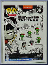 Casey Jones from Teenage Mutant Ninja Turtles - Eastman and Laird's Pop! manufactured by Funko [Back]