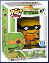 Michelangelo (Neon) (8-Bit) from Teenage Mutant Ninja Turtles - Pop! Vinyl Figures manufactured by Funko [Front]