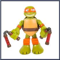Nunchuck-Twirling Mikey Action Figure