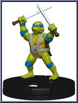 Leonardo (Silver Belt) from Teenage Mutant Ninja Turtles - HeroClix - Shredder's Return manufactured by WizKids [Loose]