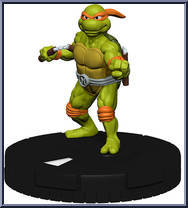 Michelangelo (Silver Belt) from Teenage Mutant Ninja Turtles - HeroClix - Shredder's Return manufactured by WizKids [Loose]