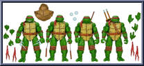 Eastman and Laird's Teenage Mutant Ninja Turtles 4-Pack from Teenage Mutant Ninja Turtles - Mirage Comics - Basic Series manufactured by Neca [Loose]