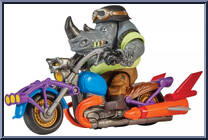 Chopper Cycle with Rocksteady Action Figure
