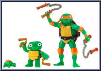 Making of a Ninja Michelangelo from Teenage Mutant Ninja Turtles - Mutant Mayhem - Basic Series manufactured by Playmates [Loose]