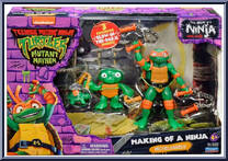 Making of a Ninja Michelangelo from Teenage Mutant Ninja Turtles - Mutant Mayhem - Basic Series manufactured by Playmates [Front]
