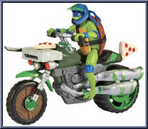 Ninja Kick Cycle with Leonardo Action Figure