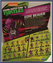 Dire Beaver from Teenage Mutant Ninja Turtles - Nickelodeon - Basic Series manufactured by Playmates [Back]