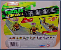 Dasher Donnie (with Patrol Buggy) from Teenage Mutant Ninja Turtles - Nickelodeon - T-Sprints manufactured by Playmates [Back]