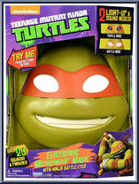 Electronic Michelangelo Mask from Teenage Mutant Ninja Turtles - Nickelodeon - Role Play manufactured by Playmates [Front]