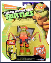 Ninja Kick Mikey from Teenage Mutant Ninja Turtles - Nickelodeon - Basic Series manufactured by Playmates [Front]