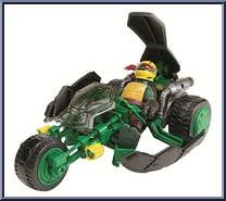 Ninja Stealth Bike (with Raph) from Teenage Mutant Ninja Turtles - Nickelodeon - Vehicles manufactured by Playmates [Loose]