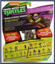 Ninja Strike Donnie from Teenage Mutant Ninja Turtles - Nickelodeon - Basic Series manufactured by Playmates [Back]