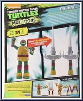 Raphael from Teenage Mutant Ninja Turtles - Nickelodeon - Ninja Turtle Into Weapon manufactured by Playmates [Back]