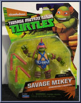 Savage Mikey from Teenage Mutant Ninja Turtles - Nickelodeon - Basic Series manufactured by Playmates [Front]