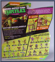 Spittin' Michelangelo from Teenage Mutant Ninja Turtles - Nickelodeon - Basic Series manufactured by Playmates [Back]