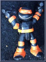 Stealth Michelangelo from Teenage Mutant Ninja Turtles - Nickelodeon - Surprise Mini Figures - Series 2 manufactured by Playmates [Loose]