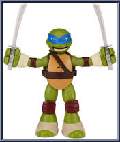 Stretch' N' Shout Leonardo from Teenage Mutant Ninja Turtles - Nickelodeon - Basic Series manufactured by Playmates [Loose]