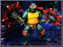 Michelangelo (2003 Animated) from Teenage Mutant Ninja Turtles - Ultimates! manufactured by Super7 [Loose]