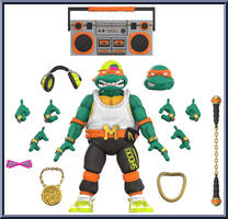 Rapper Mike from Teenage Mutant Ninja Turtles - Ultimates! manufactured by Super7 [Loose]