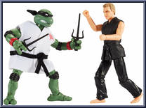Raphael vs John Kreese from Teenage Mutant Ninja Turtles vs Cobra Kai - Basic Series manufactured by DC Collectibles [Loose]