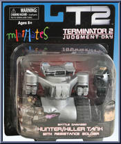 Battle Damaged Hunter / Killer Tank with Resistance Soldier from Terminator 2 - Minimates manufactured by Diamond Select [Front]