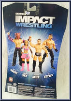 AJ Styles from TNA - Deluxe impact! - Series 11 manufactured by Jakks Pacific [Back]