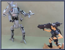 Lara Croft vs. S.I.M.O.N. from Tomb Raider - Basic Series manufactured by Playmates [Loose]