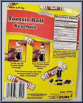 Tootsie Roll from Tootsie Roll - Keychains manufactured by Basic Fun [Back]