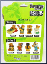 Buzzy from Toxic Teddies - Series 1 manufactured by Superfun Company [Back]