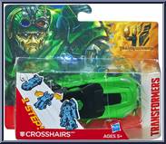 Crosshairs from Transformers - Age of Extinction - Robots in Disguise - 1-Step! manufactured by Hasbro [Front]