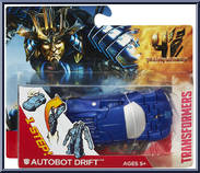 Drift (Car) (Autobot) from Transformers - Age of Extinction - Robots in Disguise - 1-Step! manufactured by Hasbro [Front]