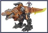 Grimlock (Electronic Chomp & Stomp) from Transformers - Age of Extinction - Robots in Disguise - Mega 1-Step Changers manufactured by Hasbro [Loose]