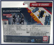 Lockdown from Transformers - Age of Extinction - Robots in Disguise - 1-Step! manufactured by Hasbro [Back]