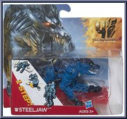 Steeljaw from Transformers - Age of Extinction - Robots in Disguise - 1-Step! manufactured by Hasbro [Front]