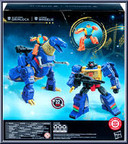 Grimlock / Wheelie from Transformers - Age of the Primes - Leader Class manufactured by Hasbro [Back]