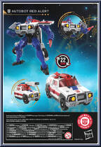 Red Alert from Transformers - Age of the Primes - Voyager Class manufactured by Hasbro [Back]