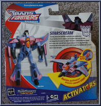 Starscream from Transformers - Animated - Activators manufactured by Hasbro [Back]
