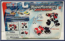 Optimus Prime with Over Run from Transformers - Armada - Supercon Assortment manufactured by Hasbro [Back]